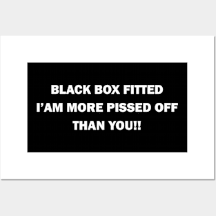 BLACK BOX FITTED Funny Saying Tee Posters and Art